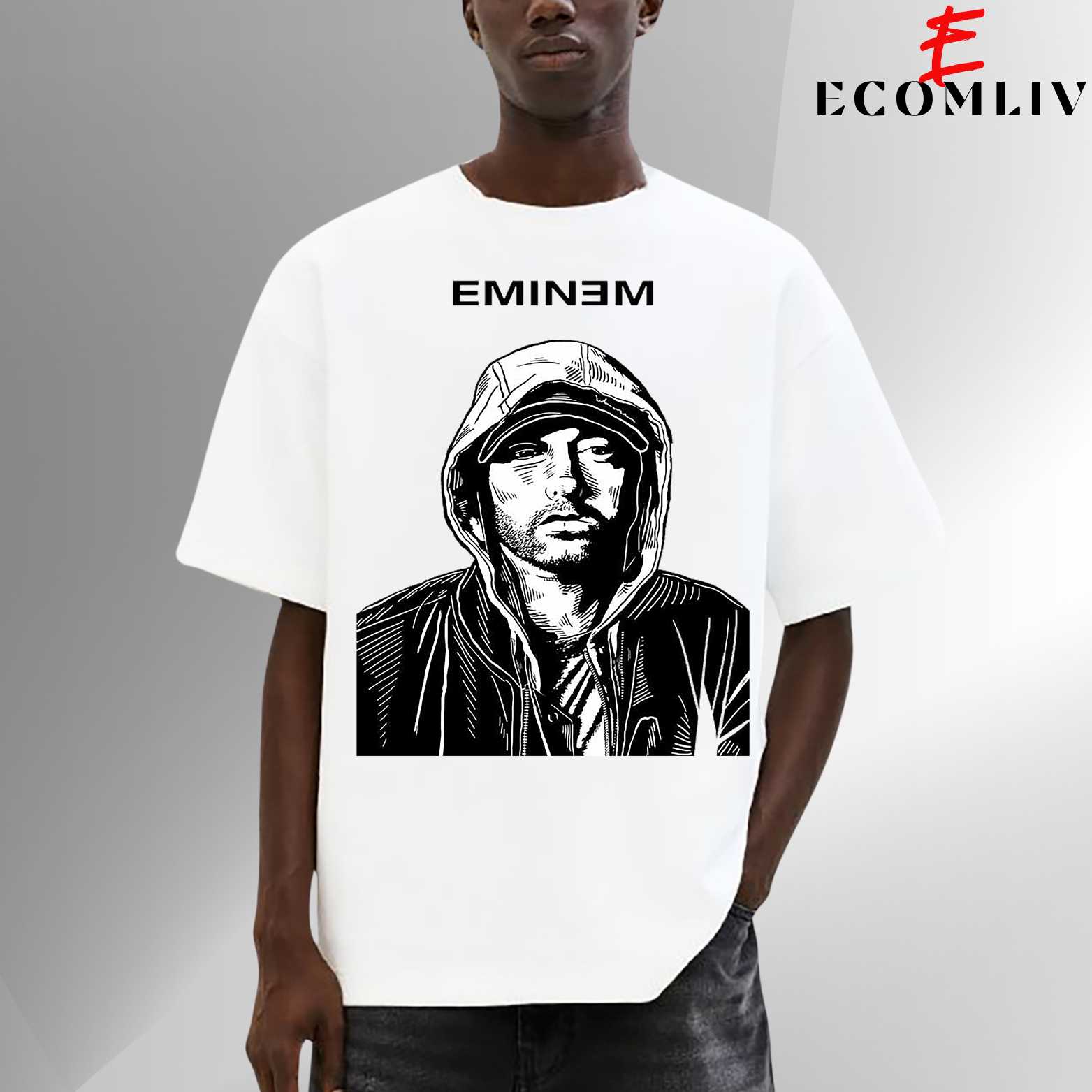 Eminem Face T Shirt, Unisex Tee, Hip Hop Streetwear